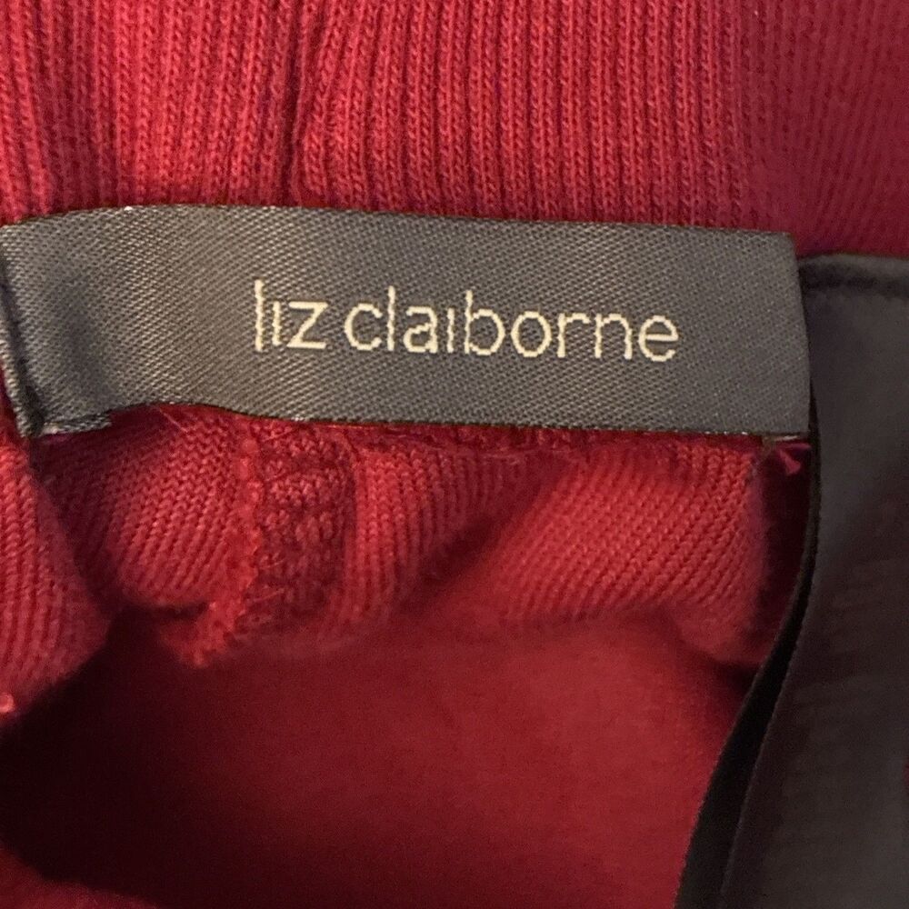 NEW Liz Claiborne Red Luxe Velour Pants Wide Leg Casual Holiday Womens Plus 2X - Picture 7 of 15